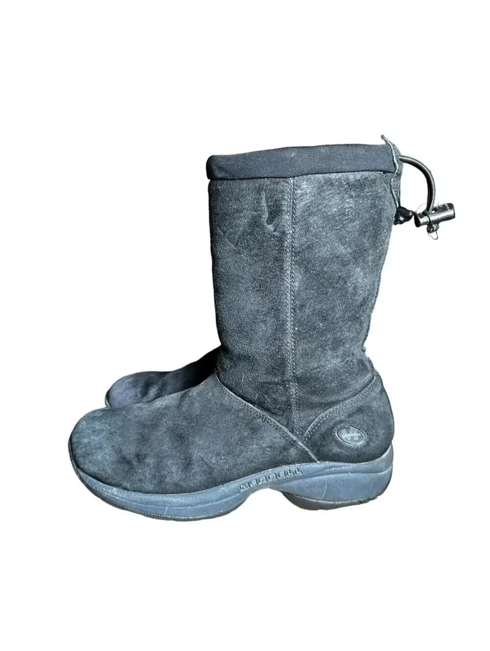 Merrell Primo Chill Massif Women's Winter Boots Size 6.5 Black Suede Fur